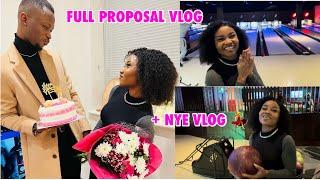 Full Proposal Vlog! [My Fiance’s POV]|Proposal planning | New Year’s Eve In London | Bowling