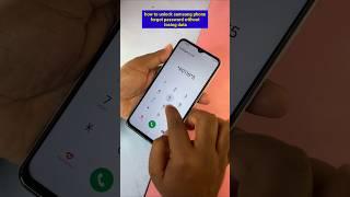 how to unlock samsung phone forgot password without losing data #shorts