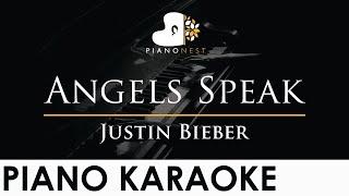 Justin Bieber - Angels Speak ft. Poo Bear - Piano Karaoke Instrumental Cover with Lyrics