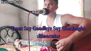 Dont Say Goodbye Say Goodnight by Binocular X Ramon Murao