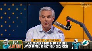 THE HERD | Colin Cowherd Emotional, "If I Was Tua I Would Retire" | Miami Dolphins, NFL