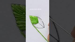 Basic fly leaf stitch tutorial #shortvideo #embroidery #trending #diy