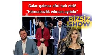 Canlı efirdə Zaur Kamalla Əminə Şirinqızı arasında gərgin anlar