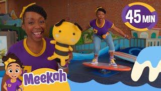 Meekah Surfs and Plays with Toys! | 45 MINUTES Fun Videos | Meekah Education Cartoons for Kids