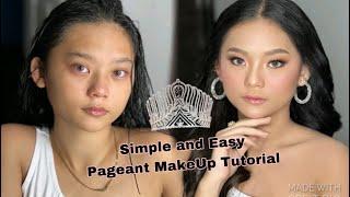 SIMPLE AND EASY PAGEANT MAKEUP TUTORIAL | MakeUp By Sydney De Taza