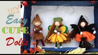 DIY - Easy Cute Dolls from Pipe Cleaners for Fall Decorations | Huong Harmon