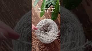 How to double the thread for lazy knitter! #knitting #diy #howtoknit