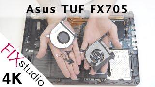 Asus TUF FX705 - damaged fans [4k]