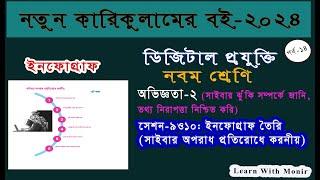 ইনফোগ্রাফ তৈরি। নবম শ্রেণির ডিজিটাল প্রযুক্তি ২য় অধ্যায় সেশন ৯ ও ১০ | Class 9 Digital Projukti