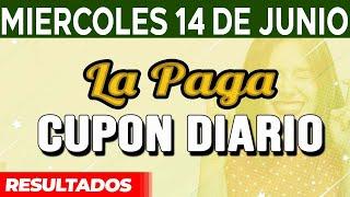 Resultado del sorteo Cupon Diario del Miércoles 14 de Junio del 2023.