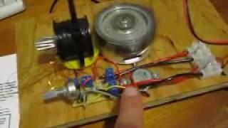 Bedini SSG motor generator. First test with 18650 batteries