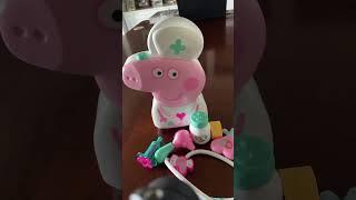 Adorable Pink Case Peppa Pig Checkup Case Set with Carry Handle #shortsfeed #shortvideo #viral #asmr