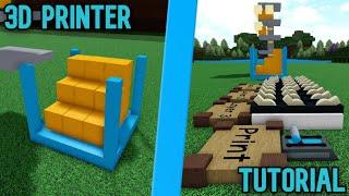 3D Printer tutorial in build a boat for treasure ROBLOX