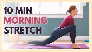 10 min Morning Yoga for Hips - ALL LEVELS & NO PROPS