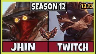 Jhin ADC vs Twitch / Korea Grandmaster / Patch 12.13 / Season 12 [ 10 / 1 / 8 ] 