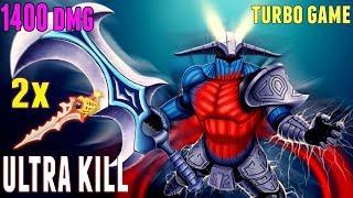 Dota 2 Turbo [2 rapiers] Sven Ultra Kill 1400 Dmg WTF - Dont Mess with Sven | Dota 2 Turbo Mode Pro