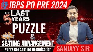 Last 5 Years Puzzle and Seating Arrangement | IBPS PO Prelims Reasoning | Reasoning By Sanjay Sir