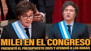 MILEI PRESENTÓ EL PRESUPUESTO 2025 Y ATENDIÓ A LOS KUKAS EN LA SALA | URGENTE MILEI