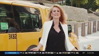 Woman Looking For Love Through Cab Ad
