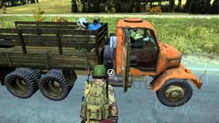 DAYZsa how to get into a v3s cargo with 3+ people