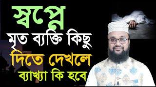 স্বপ্নে মৃত ব্যক্তি কিছু দিতে দেখলে কি হয় ! স্বপ্নে মৃত মানুষকে কিছু দিতে দেখলে কি হয় banglar muslim