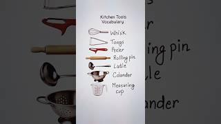 Kitchen Tools Vocabulary ‍ #english #education #grammar #englishtips