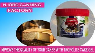 IMPROVE THE QUALITY OF YOUR CAKES WITH TROPOLITE CAKE GEL.