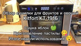 Обзор сушилки для фруктов и овощей Kitfort KT-1916 #китфорт  #kitfort #сушилкадляфруктов