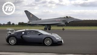 Bugatti Veyron vs A Euro Fighter Jet