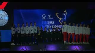 Award Ceremony - Junior Team Ukraine - All-Around, 10 Clubs Final  - European Championships 2025