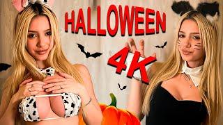 [4K USA]  HALLOWEEN COSTUMES Try on Haul with Alexis!