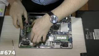 Complete dismantling of the netbook Dexp W510TU HD