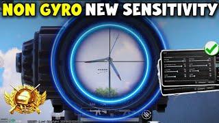 New Update Best Non Gyro Sensitivity  | Pubg Bgmi Best Sensitivity  Code + Layout