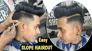 Easy Slope Haircut For Boy 2023 | Best Tarika Step By Step Tutorial | Sahil Barber