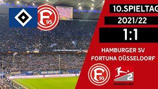 Party in Hamburg ! Hamburger SV - Fortuna Düsseldorf ( 1:1) Alle Tore & Highlights 16.10.2021