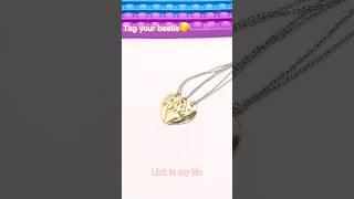 Tag your bestie #couplejewelry #necklace #jewellery