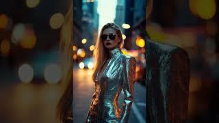  She Shines Like Silver in the Streets of New York | Viral Blonde Bombshell on the Highway 