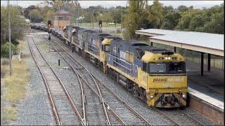 Steel Train 1YN2 at Parkes NSW - 4K