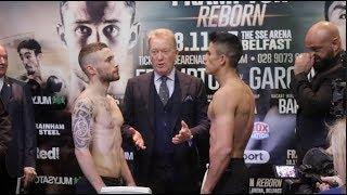 THE JACKALS DEN! CARL FRAMPTON v HORACIO GARCIA - OFFICIAL WEIGH IN & HEAD TO HEAD FROM BELFAST