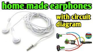 how to make earphones at home । earphone circuit diagram । earphone kaise banaye