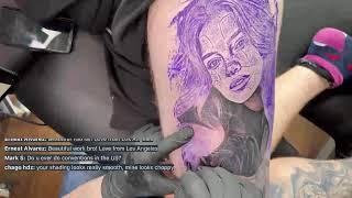 LIVE TATTOO: CHICANO WOMAN Ai PORTRAIT