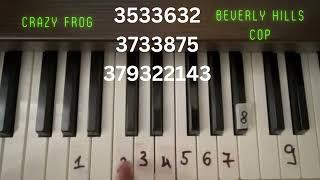 Beverly Hills cop theme(Crazy frog) - piano tutorial