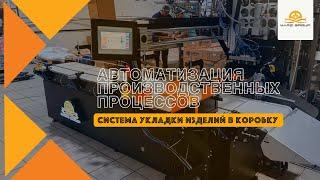 Электромеханическая система автоматической укладки продукта (изделия) в коробку | МАРС ГРУПП