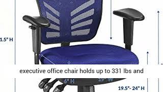 Modway EEI-757 Articulate Ergonomic Mesh Office Chair in Blue