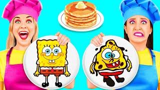 Творческий челлендж с блинчиками | Pancake Art Challenge от PaRaRa