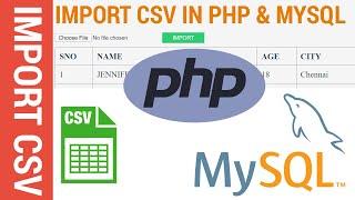 How to Import  CSV Files Using PHP and MySQL  in Tamil | தமிழ்