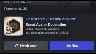  FREE DISCORD Scout Avatar Decoration - SID MEIER'S CIVILIZATION VII QUEST | Promoted by 2K