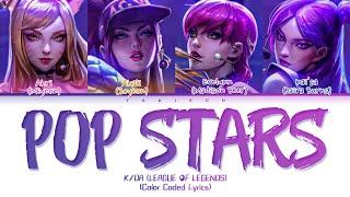 K/DA 'POP STARS' Lyrics (Tradução/Legendado) (Color Coded Lyrics)