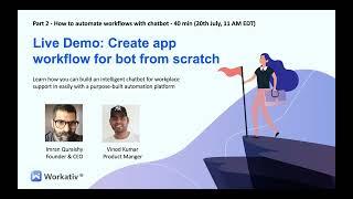 Demo: How to integrate chatbot with apps using no-code builder