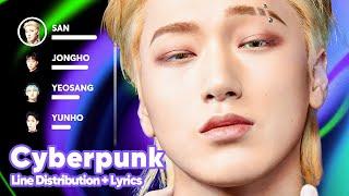 ATEEZ - Cyberpunk (Line Distribution + Lyrics Karaoke) PATREON REQUESTED